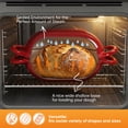 thumbnail image 6 of Daluvenix 2qt Dutch Oven for Bread Baking, Enameled Cast Iron Bread Oven with Lid, Non Stick, Red, 6 of 8