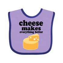 Inktastic Cheese Makes Everything Better Boys or Girls Baby Bib