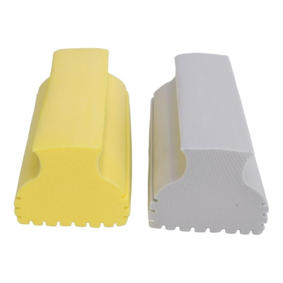 Esponja Para Polvo Húmeda, Reutilizable De Alta Densidad, 2 Piezas, Esponja Para Polvo Limpia Y Húmeda, Fuerte Absorbencia, Ranura En Forma De U, PVA Para Vidrio