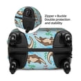 thumbnail image 2 of Kdxio Cute Otters Pattern Luggage Cover for Travel,Elastic and Durable,Fits 18-32 Inch,Anti-Scratch Suitcase Protector-No luggage included, 2 of 5