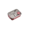 thumbnail image 1 of Boîte à Lunch en Acier Inoxydable à 2 Compartiments, Contenant Portable pour Préparation de Repas avec Couvercle Sécurisé, Compatible Micro-Ondes, 1 of 6