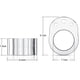 thumbnail image 2 of 6 manijas transparentes de tope de puerta doble., 2 of 5
