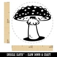thumbnail image 2 of Amanita Muscaria Fly Agaric Poisonous Mushroom Whimsical Toadstool Self-Inking Rubber Stamp Ink Stamper - Pink Ink - Mini 1/2 Inch, 2 of 7