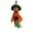 Orange, variant on Halloween Ghost Hanging Decorations, 13.8" Pumpkin Ghost Straw Windsock Hanging Pendants for Patio Lawn Garden Bar Party and Holiday Decor
