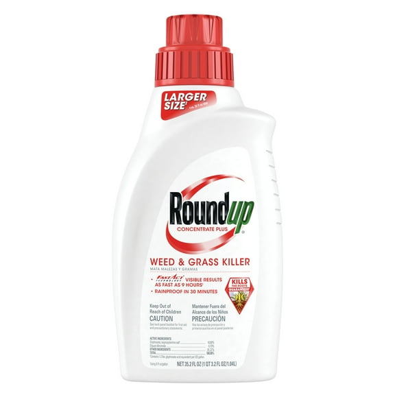 Roundup Concentrate Plus Weed and Grass Killer, 35.2 oz.