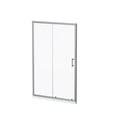 thumbnail image 3 of Hommoo 48"W x 72"H Single Sliding Shower Door, 1/5" Thick Clear Tempered Glass Shower Door with Stainless Steel Handle, Chrome, 3 of 7