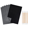 thumbnail image 1 of 200Pcs Carbon Transfer Paper 11.5 x 8.3 Inch A4 Tracing Paper Carbon Graphite Paper with Embossing Stylus Black, 1 of 7