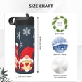 thumbnail image 4 of Sikiie Three Cute Christmas Gnomes Print 18OZ Insulated Straw Cup, Portable Leak-proof Sports Water Bottle, Stainless Steel Water Cup Suitable for Home and Outdoor, 4 of 8