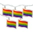 thumbnail image 2 of Northlight Pride Rainbow Flag Patio Light Set - 7.5' White Wire - 10ct, 2 of 6