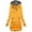 v-689Yellow3846, variant on HAYIMI Women Fashion Solid Color Sweatshirt Pocket Stripe Turtleneck Hooded Long Sleeve Tops Oversized Weekend Daily Wear