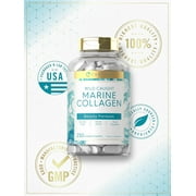 Marine Collagen Pills | 250 Caplets | Wild Caught Collagen Peptides | with Hyaluronic Acid | by Carlyle