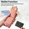 thumbnail image 6 of Compatible for Samsung Galaxy S24 Wallet Case with RFID Blocking, Zipper PU Leather Purse Case Ring Holder Stand with Card Holder, Shockproof Protection Magnetic Car Mount Phone Cover - Pink, 6 of 9
