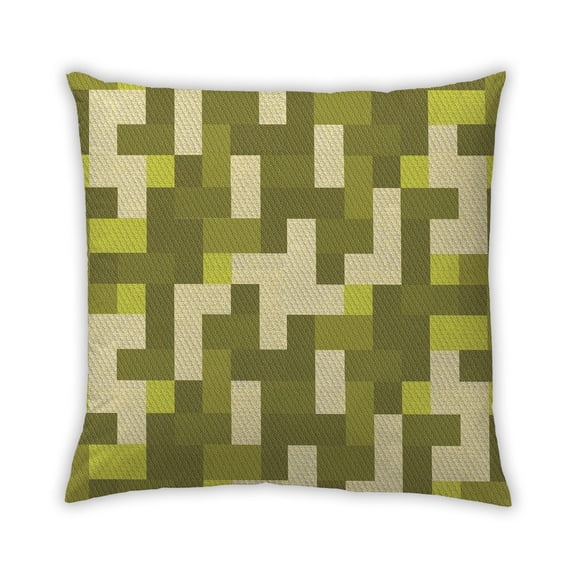Ahgly Company Outdoor Square Contemporary Throw Pillow, 18 inch by 18 inch