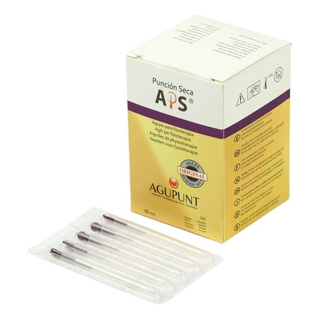 APS Dry Needling, 0.20 x 30mm Red-Purple Tip, 100/Box