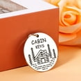 thumbnail image 2 of New Rustic Cabin Keychains for Father Mother Grandpa Grandma Christmas Valentines Day Wedding Anniversary Engagement Gifts for Husband Hubby Fiance Boyfriend Birthday Keychain Gift for Son Daughter, 2 of 6