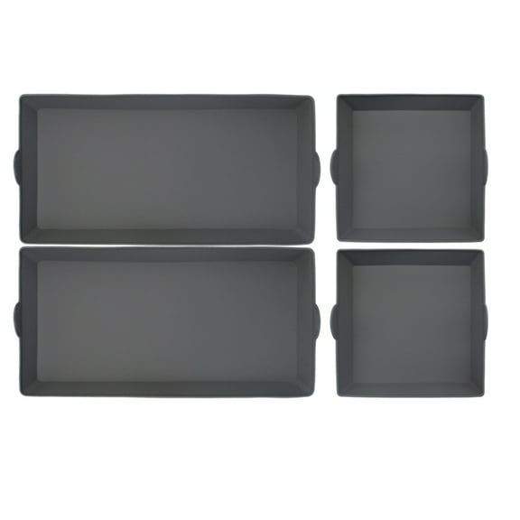 Oven Accessories Baking Trays High Temperature Baking Trays Silicone Baking Molds,4 * baking sheet,Grey