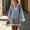 Navy, variant on QUNYINEY Striped Women Summer Dresses Beach Long Sleeve Mini T-Shirt Dress Casual Loose Fit Vacation V Neck Dresses