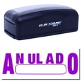 thumbnail image 1 of Large Pre-Inked Anulado Stamp, Slim 1854, Ultra Slim Design, Impression Size 1-13/16" by 2-1/2", Up to 25,000 Impressions - Purple Ink, 1 of 10