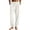 Beige, variant on Bibifish Womens Waffle Knit Jogger Pants High Waisted Drawstring Elastic Waist Ribbed Ankle Cuffs Lounging Pants With Pockets