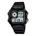 thumbnail image 1 of Reloj Casio Digital Ae1200 1a Correa Negra Wr100 Correa Negro Bisel Negro Fondo Negro, 1 of 8