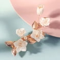 thumbnail image 6 of MIALLO 2 Pack Bohemian White Flower Hair Clips, Golden Leaf Headpiece with Crystals, Delicate Hair Accessory for Mother's Day, Festival and Daily Wear, 6 of 6