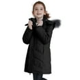 thumbnail image 3 of ZSHOW Girls' Winter Jacket Warm Winter Coat with Hood Winter Puffer Coat Black 10/12, 3 of 10