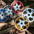thumbnail image 6 of WFS Pulsar Chainring w/ Spider Sprocket 44T 1/8" 110mm Old School BMX , Gold # WFS3083, 6 of 6