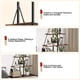 thumbnail image 4 of Qinaqin 4 Niveles Ladder Bookshelf a-Shaped Corner Estante Soporte Free de Profundidad Pie Bookcase Almacenamiento Rack Organizador con Steel Frame para Oficina en Casa Living Sala Kitchen Marrón, 4 of 7