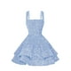 thumbnail image 4 of Vestido de bienvenida Dessiny con lentejuelas brillantes escalonadas en forma de A, rosa, 4 of 8