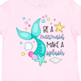 thumbnail image 4 of Inktastic Be a Mermaid Make a Splash Blue Mermaid Tail Boys or Girls Toddler T-Shirt, 4 of 5