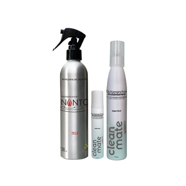 Clean 150 Clean Mate 15 ml + Clean Mate 150 ml +NANTO-TELAS 250 ml | Bodega ...