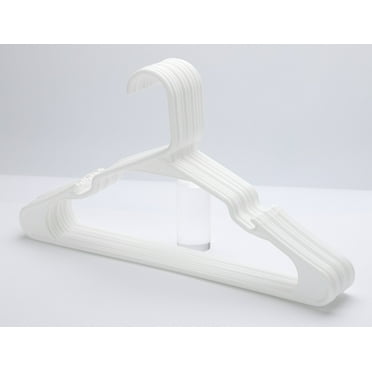 DRAGON Clothes Hangers 50 Pack - Plastic Hangers Space Saving, Coat Hanger, Heavy Duty, White