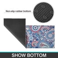 thumbnail image 6 of Blue Paisley and Floral Pattern Kitchen Rugs Sets Of 2,Anti Fatigue Kitchen Mat Rugs Non Slip Washable,Decorative Kitchen Floor Mats for Kitchen,Sink,Laundry,17"x30"+17"x47", 6 of 7
