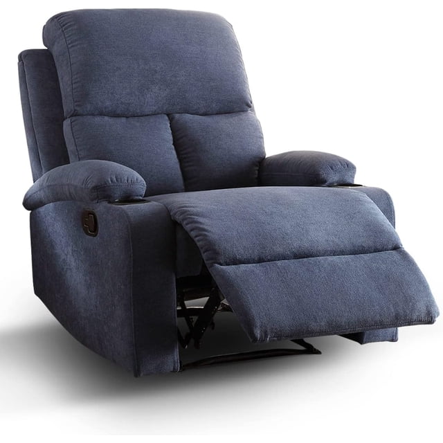 Sillón reclinable manual tapizado con tela Cosmobel Brady