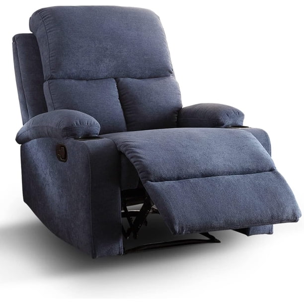 Sillón reclinable manual tapizado con tela Cosmobel Brady