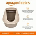 thumbnail image 2 of No-Mess Hooded Cat Litter Box, Standard, Multicolor, 21 in x 16 in x 15 in, 2 of 9