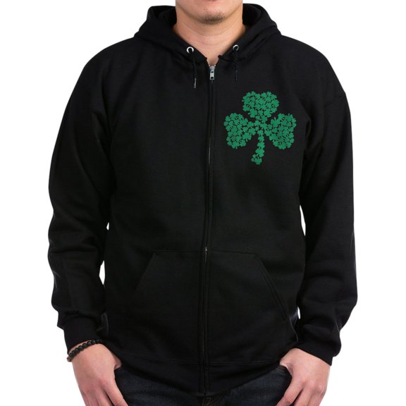 CafePress - Shamrock Of Shamrocks Zip Hoodie (Dark) - Zip Hoodie, Classic Hooded Sweatshirt with Metal Zipper