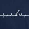 thumbnail image 3 of CafePress - Cat Heartbeat T Shirt - Men's Classic Graphic Cotton T-Shirt, 3 of 4
