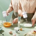 thumbnail image 3 of Cordless Hand Mixer Electric With Chopper For Kitchen Baking And Baby Food Etc (White), 3 of 4