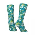 thumbnail image 4 of Tropical Floral Socks Autumn Anaina Hou Hawaiian Stockings Trendy Women Men Warm Socks Des, 4 of 7