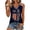 Dark Blue, variant on Womens 250th Anniversary Usa Shirt Patriotic V‑Neck Sleeveless 250 Anniversary USA Flag Tank Tops Black L