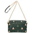 thumbnail image 2 of FORMRS Women Crossbody Purse with Chain Strap Vegan Leather Shoulder Handbag, Pink Christmas Trees, 2 of 7