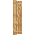 thumbnail image 2 of 28 7/8"W x 75"H TimberCraft Five 5 3/8" Boards Spaced Board-n-Batten Shutters w/Z-Bar, Rough Sawn Western Red Cedar (Per Pair), 2 of 13