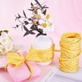 thumbnail image 3 of 15 yardas de rafia, hilo de papel, cinta, cuerda de embalaje kraft amarilla, cuerda para manualidades, rollos de papel para envolver regalos, 3 of 9