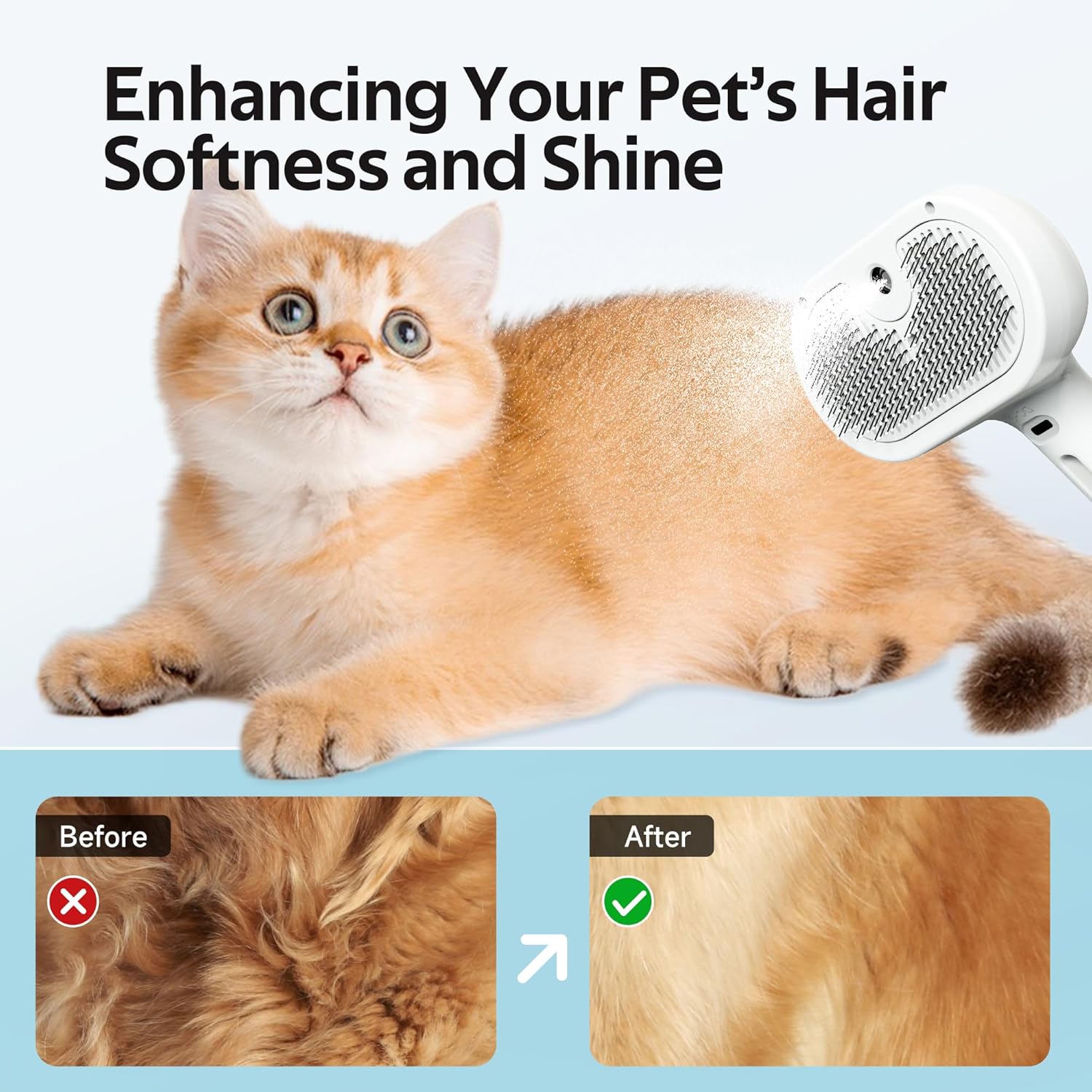 CYYI Electronic Mist Spray Deshedding Brush photo 4