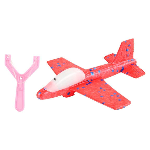 Uscallm Flashing Catapult PlaneToy, Catapult Foam Airplane LED Lights, Outdoor Flying ToyKidsBirthday Gift, Aerial Stunt Catapult FlightToy, Slingshot Launch Glow PlaneChildren