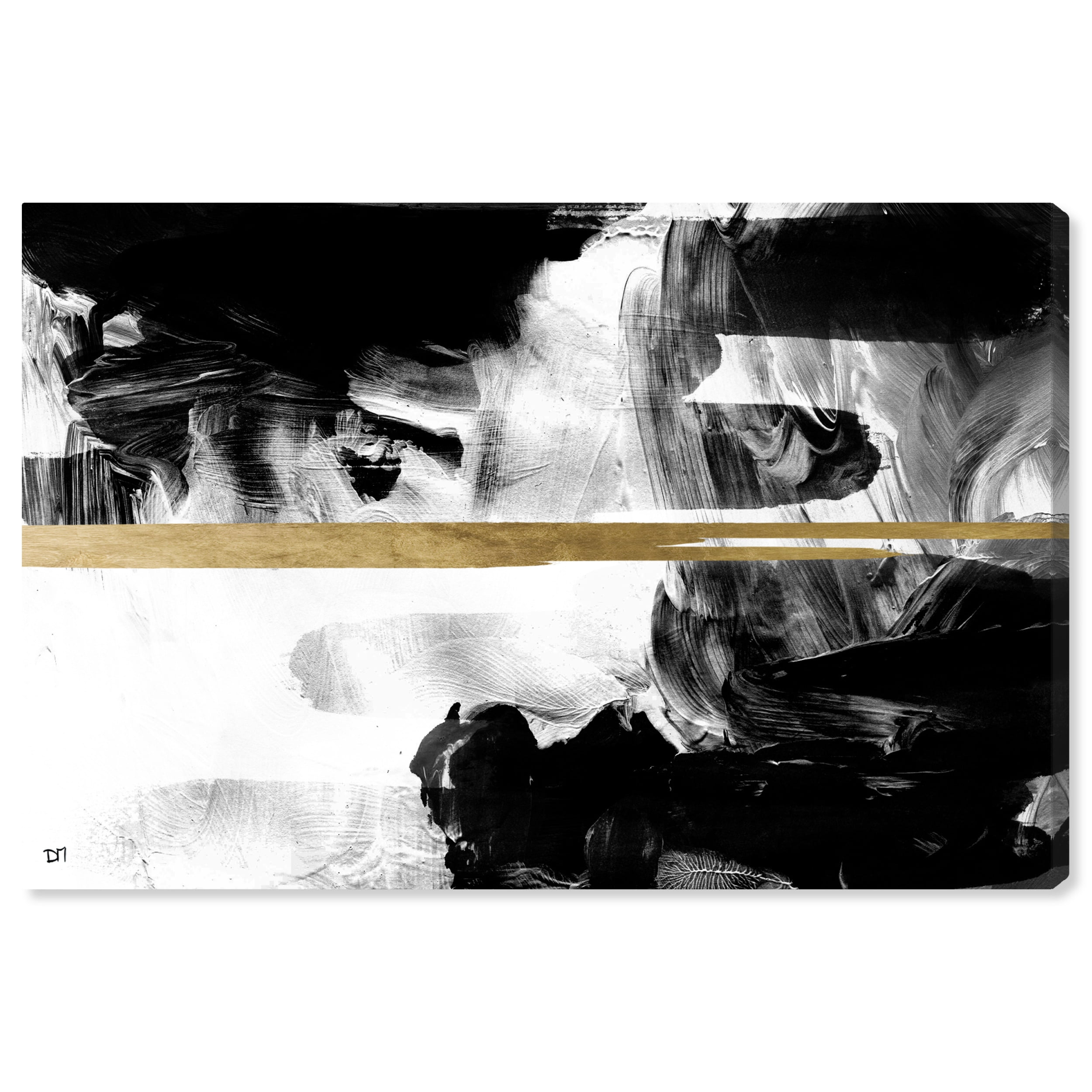 Runway Avenue Abstract Wall Art Canvas Prints Halfway Black And White Home Décor 60 X 40