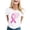 X338-White, variant on Neewe Breast Cancer Shirts for Women:Breast Cancer Awareness Shirts Cancer Care Gifts Short Sleeve Tee Top