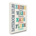 thumbnail image 1 of The Stupell Home Decor Collection Colorful Bathroom Rules Typog Art, 12.5" x 18.5", 1 of 4