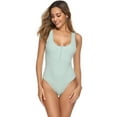 thumbnail image 3 of Purcoar Women's Open Button Bodysuit Body Shaper With Built-In Bra, 3 of 7